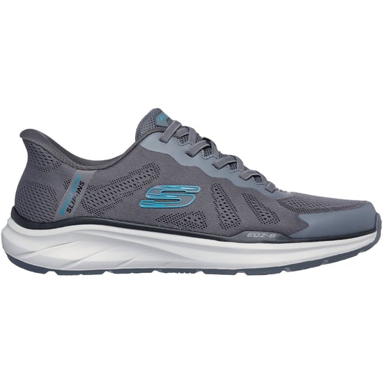 Skechers Equalizer 6.0 Textil Herren Sneaker Grau/Blau - Image 2