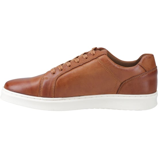 Hush Puppies Madden Herren Tan Ledersneaker - Image 3