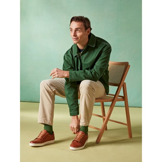 Hush Puppies Madden Herren Tan Ledersneaker - Image 6