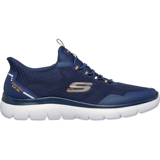 Skechers Summits Top Rate Herren Sneaker In Marineblau/gelb - Image 2