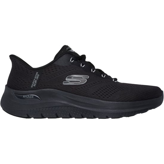 Skechers Arch Fit 2.0 Lestur Textile Herrenschwarze Sneakers - Image 5