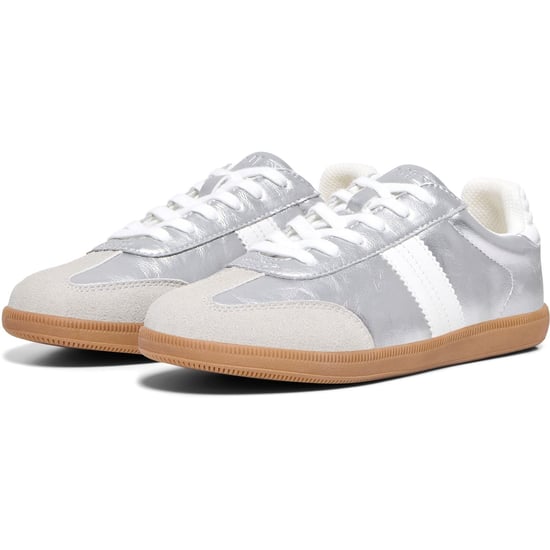 NUR Amber Polyester Damen Silberne Sneaker - Image 1