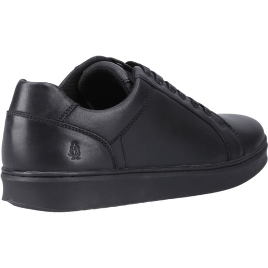 Hush Puppies Madden Leder Herren schwarze Sneakers - Image 2