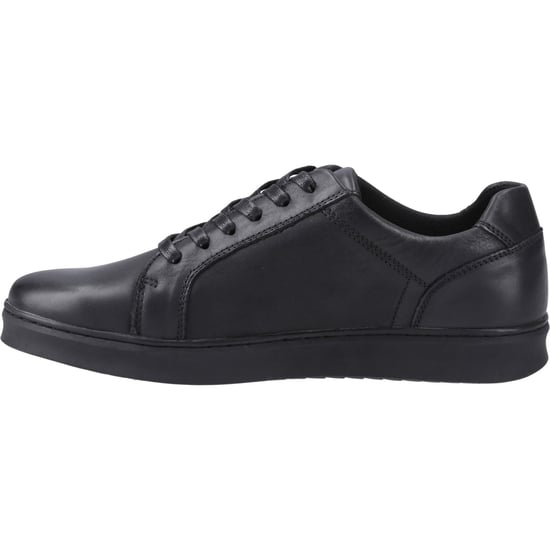 Hush Puppies Madden Leder Herren schwarze Sneakers - Image 4