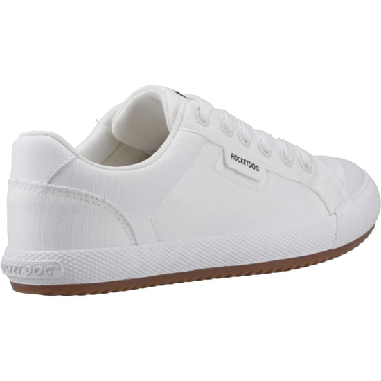 Rocket Dog Cheery Niedrig Baumwolle Damen Weiße Sneakers - Image 2