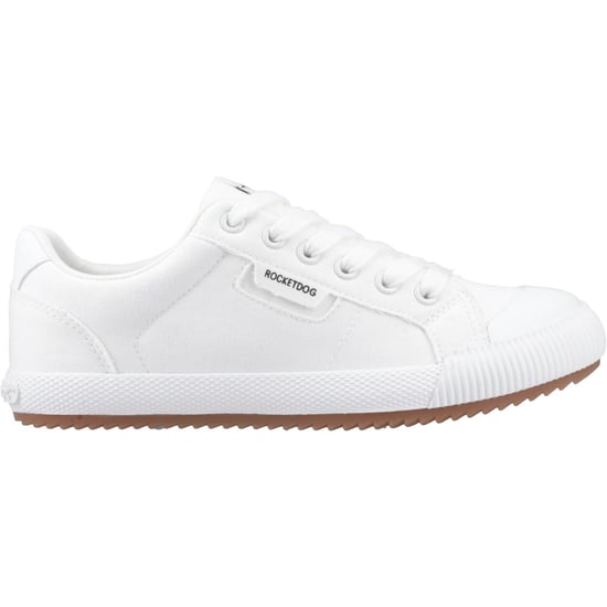 Rocket Dog Cheery Niedrig Baumwolle Damen Weiße Sneakers - Image 5