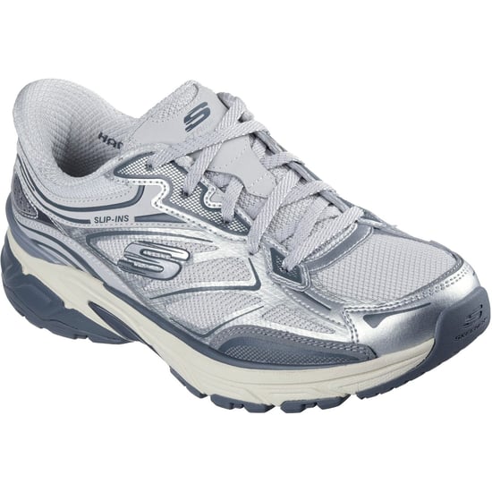 Skechers Stamina Sport Damen Silberne Sneaker - Image 1