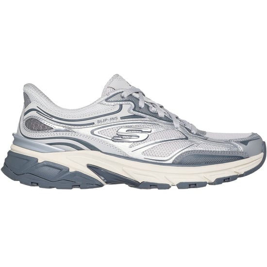 Skechers Stamina Sport Damen Silberne Sneaker - Image 5