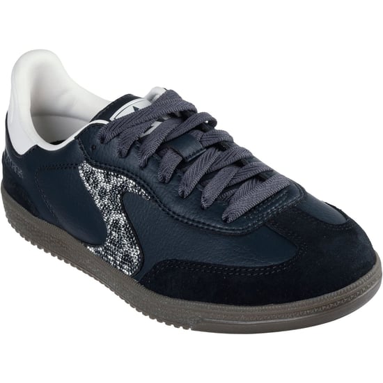 Skechers Hotshot Funkelnde Punkte Damen Schwarz/Weiß Sneakers - Image 1