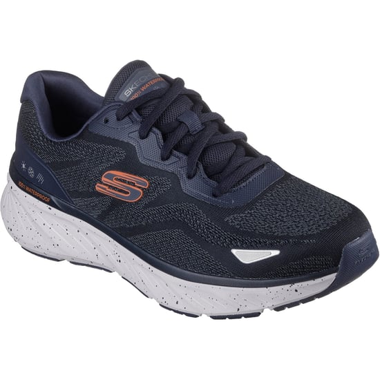 Skechers Edgeride Konzo Herren Textil Sneaker In Marineblau/orange - Image 1