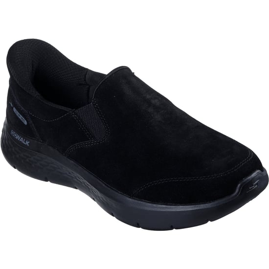 Skechers Go Walk Flex Wildleder Damen schwarze Sneakers - Image 1