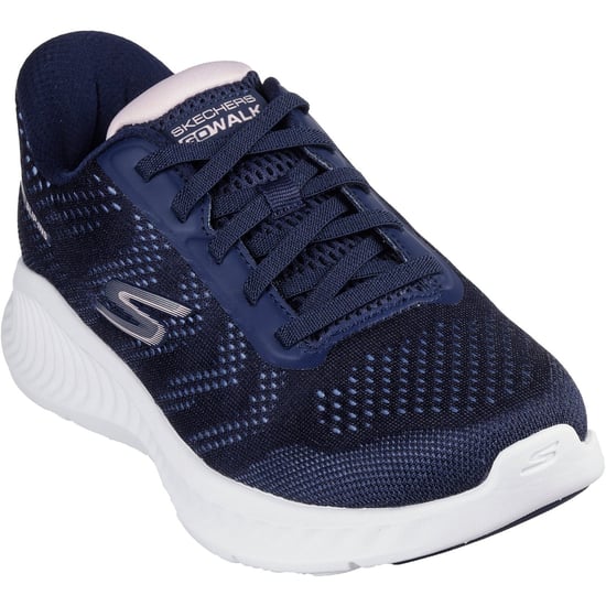Skechers Go Walk Now Khloe Textil Damen Sneaker Navy/Weiß - Image 1