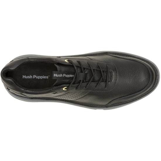 Hush Puppies Baylor Leder Herren schwarze Sneakers - Image 4
