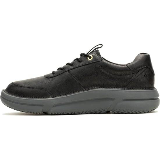 Hush Puppies Baylor Leder Herren schwarze Sneakers - Image 5