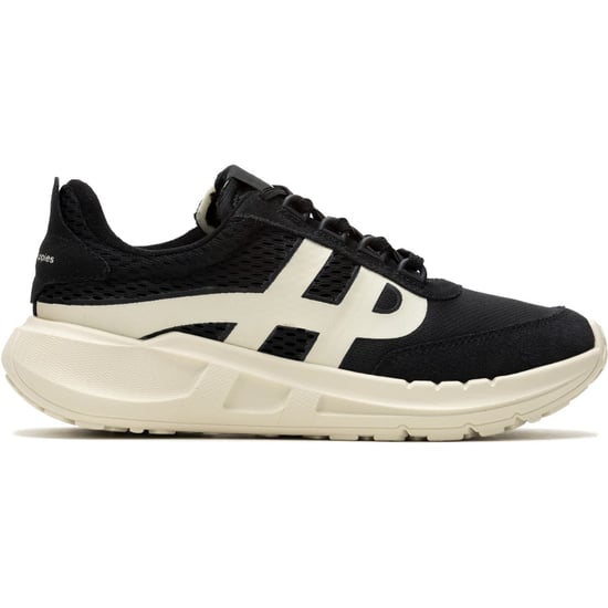 Hush Puppies Seventy8 Retro Runner Suede Damenschwarze Turnschuhe - Image 6
