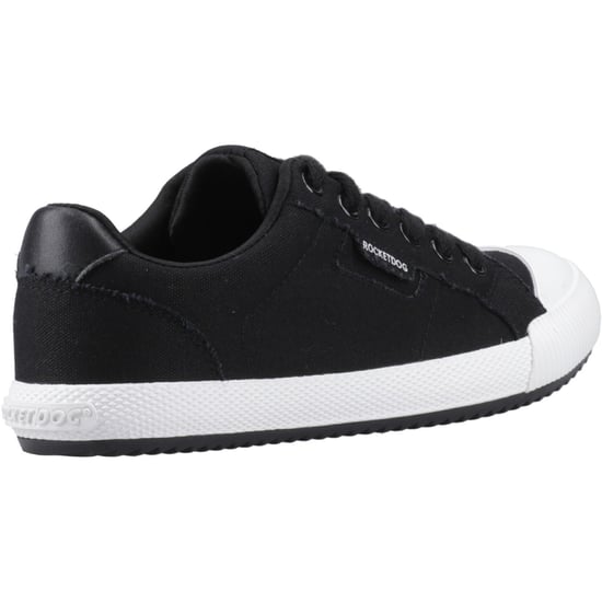 Rocket Dog Cheery Niedrige Baumwoll-Damen Sneaker Schwarz - Image 2