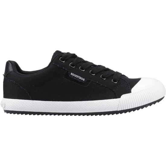 Rocket Dog Cheery Niedrige Baumwoll-Damen Sneaker Schwarz - Image 5
