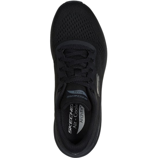 Skechers Arch Fit 2.0 Big League Polyester Damen Schwarze Sneaker - Image 3
