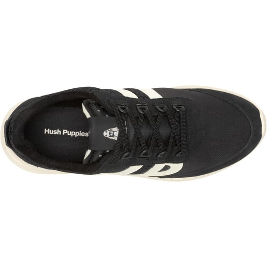 Hush Puppies Seventy8 Retro Runner Herren Sneaker Aus Schwarzem Wildleder - Image 4