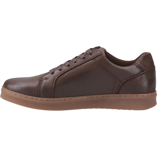Hush Puppies Madden Herren Sneaker Aus Leder In Kaffeebraun - Image 4
