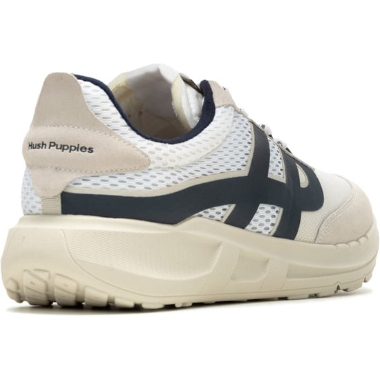 Hush Puppies Seventy8 Retro Runner Herren Sneaker Aus Weißem Wildleder - Image 2