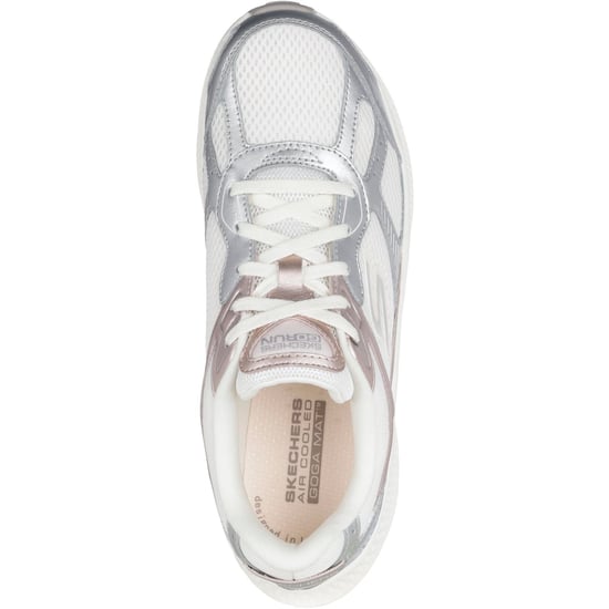 Skechers GO RUN Consistent 2.0 Volt Damen Sneaker Aus Weißem Leder - Image 3