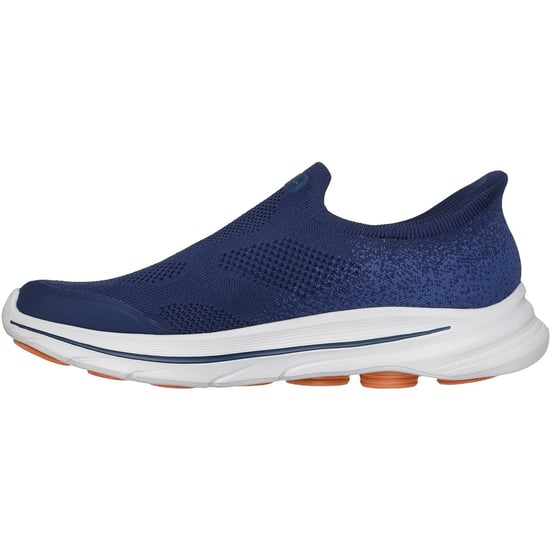 Skechers Go Walk 8 Pelayo Textil Herren Sneaker Navy/Orange - Image 4