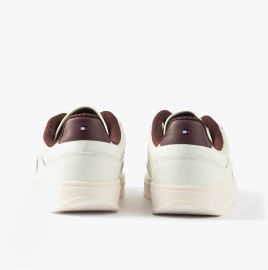 Tommy Hilfiger Th Heritage Sneaker Damen Trainingsschuhe Weiß/Burgunder Samt - Image 5