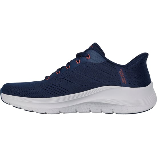 Skechers Arch Fit 2.0 Lestur Textile Herren Navy/rote Sneaker - Image 4