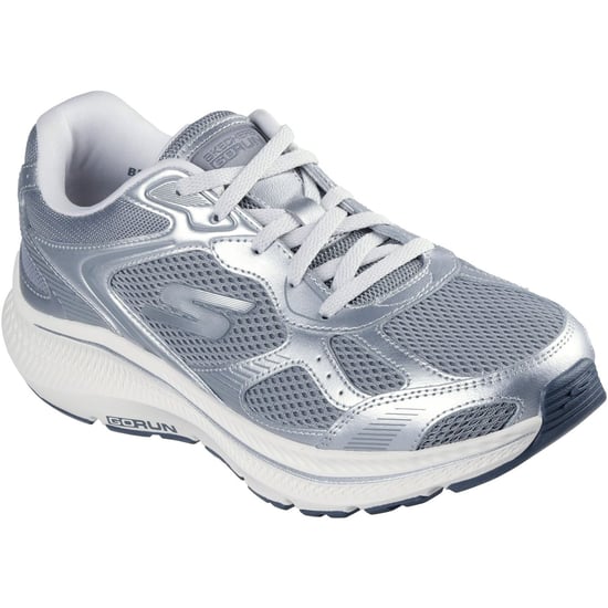 Skechers GO RUN Consistent 2.0 Volt Damen Sneaker Aus Leder In Grau/silber - Image 1