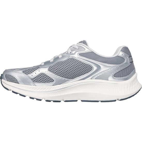 Skechers GO RUN Consistent 2.0 Volt Damen Sneaker Aus Leder In Grau/silber - Image 4