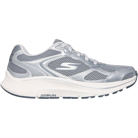 Skechers GO RUN Consistent 2.0 Volt Damen Sneaker Aus Leder In Grau/silber - Image 5