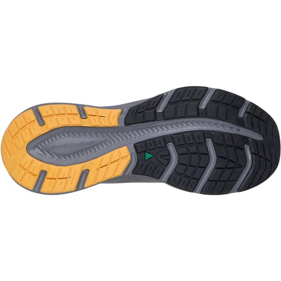Skechers Edgeride Textile Herren Sneaker In Anthrazit/gelb - Image 2