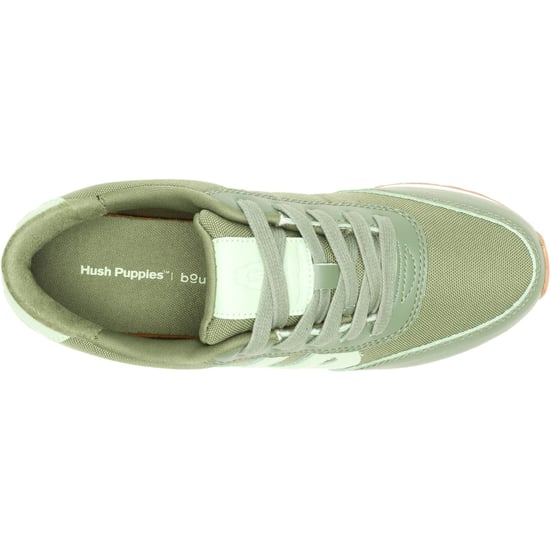 Hush Puppies Seventy8 Damen Sneaker Aus Leder In Olivgrün - Image 4