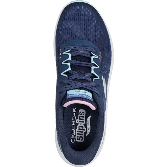 Skechers Arch Fit 2.0 Fresh Pace Textile Damen Marineblau/mehrfarbig Sneaker - Image 3