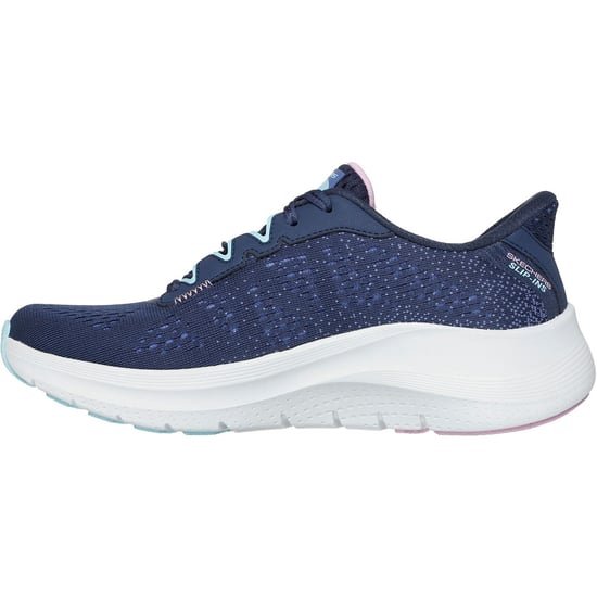 Skechers Arch Fit 2.0 Fresh Pace Textile Damen Marineblau/mehrfarbig Sneaker - Image 4