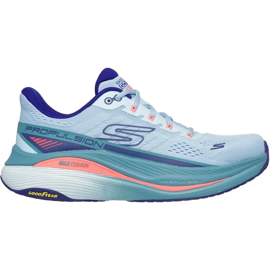 Skechers Performance Max Cushioning Propulsion Damen Sneaker Aus Textil In Hellblau/Dunkelblau - Image 2