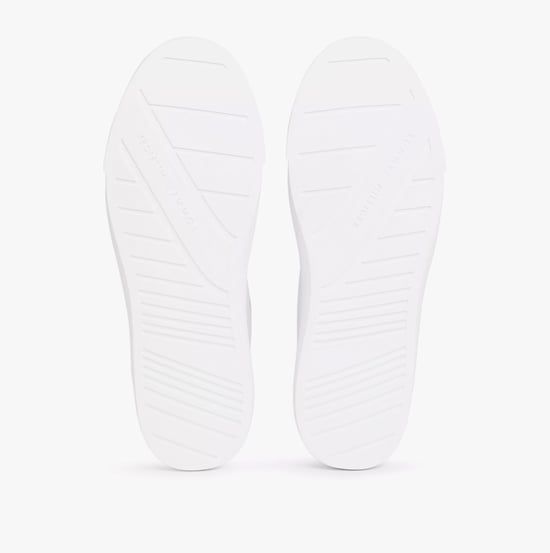 Tommy Hilfiger Cupset Rwb Leder Herrenschuhe Weiß - Image 4