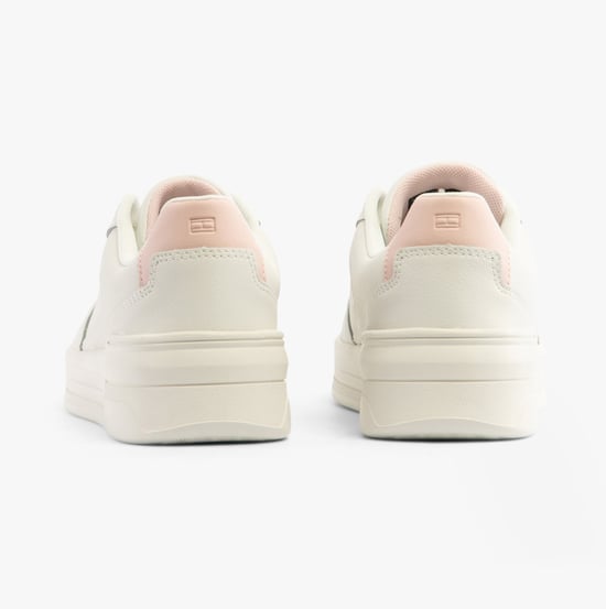 Tommy Hilfiger Flag Basket Sneaker Damen Sneakers Ecru/Whimsy Pink - Image 4