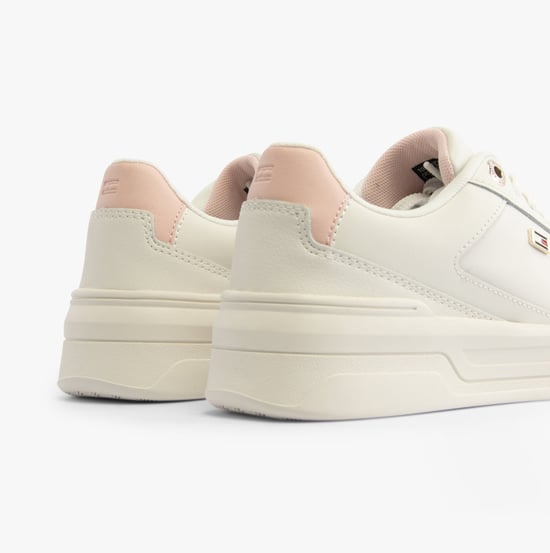 Tommy Hilfiger Flag Basket Sneaker Damen Sneakers Ecru/Whimsy Pink - Image 5