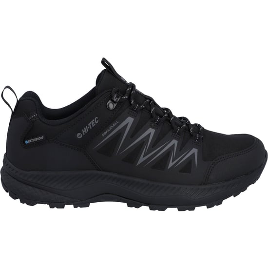 Hi-Tec Stealth Low Polyester Herren Wanderschuhe in Schwarz/Dunkelgrau - Image 6
