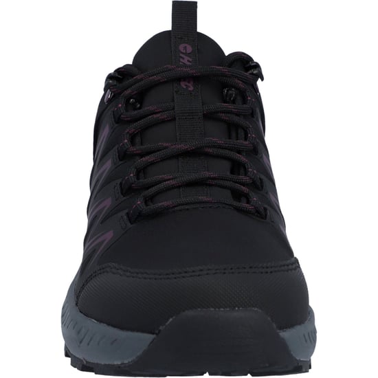 Hi-Tec Stealth Low Womens Polyester Damen Wanderschuhe in Schwarz/Lila - Image 3