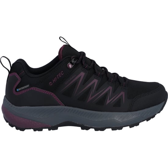 Hi-Tec Stealth Low Womens Polyester Damen Wanderschuhe in Schwarz/Lila - Image 6