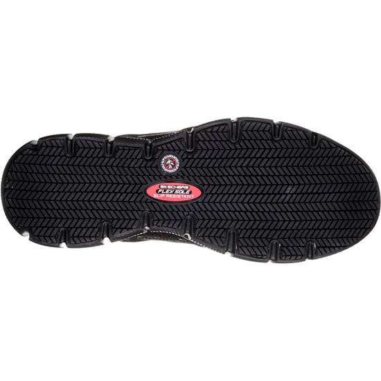Skechers Workwear Telphin Sanphet Herren Sicherheitssneaker aus schwarzem Leder - Image 2