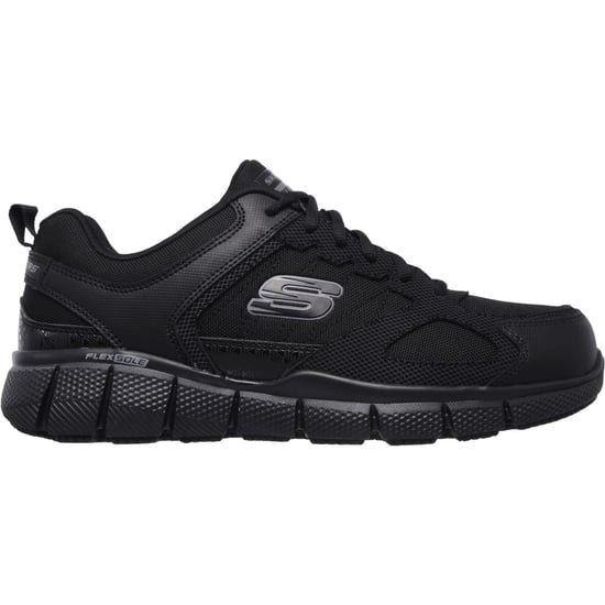 Skechers Workwear Telphin Sanphet Herren Sicherheitssneaker aus schwarzem Leder - Image 3