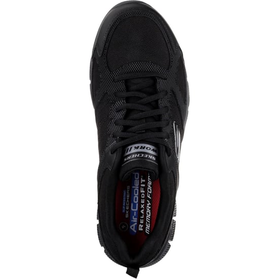 Skechers Workwear Telphin Sanphet Herren Sicherheitssneaker aus schwarzem Leder - Image 4