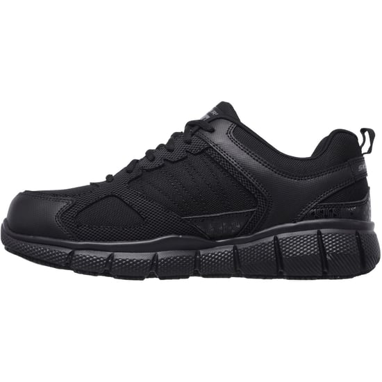 Skechers Workwear Telphin Sanphet Herren Sicherheitssneaker aus schwarzem Leder - Image 5