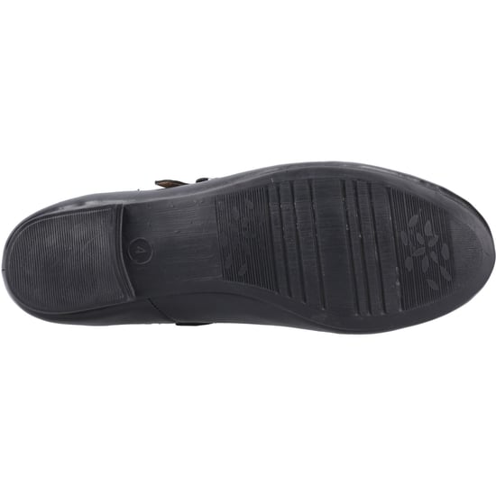 Hush Puppies Nancy Mary Jane Damen Schwarze Lederschuhe - Image 3
