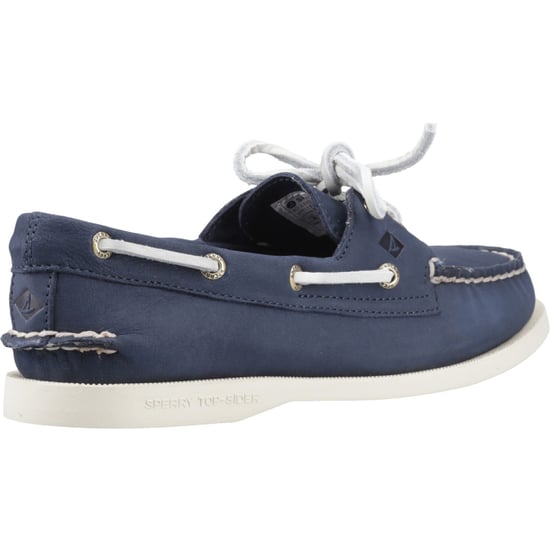 Sperry Authentic 2 Eye Damen Bootsschuhe Aus Leder In Marineblau - Image 2