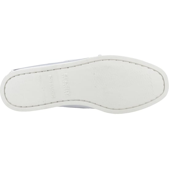 Sperry Authentic 2 Eye Damenbootsschuhe Aus Silbernem Leder - Image 3